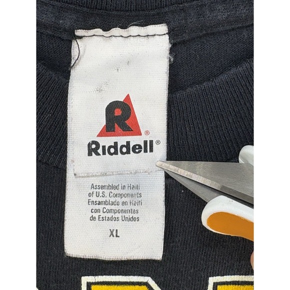 Vintage 1998 Pittsburg Steelers T-Shirt Men's XL Riddell NFL Football Sportswear - Picture 7 of 7